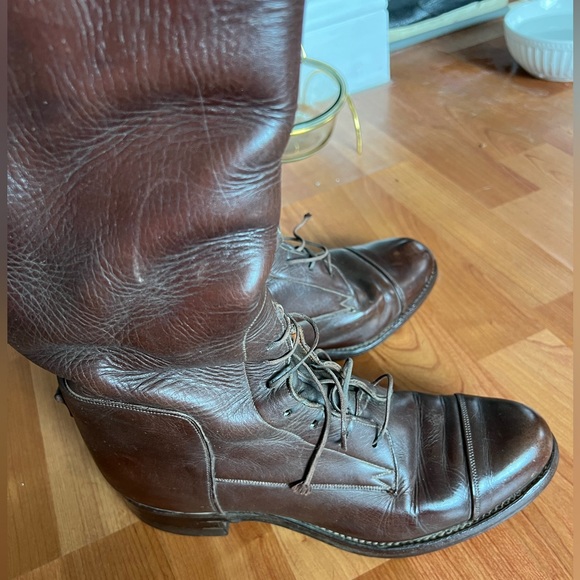 Dehner’s Omaha Custom Vintage Riding Field Boots Equestrian Brown - Size 10 - Picture 2 of 9